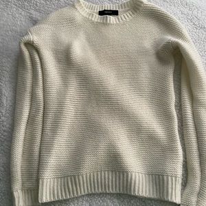 cream sweater (will wash and dry clothes to get wrinkles out)!